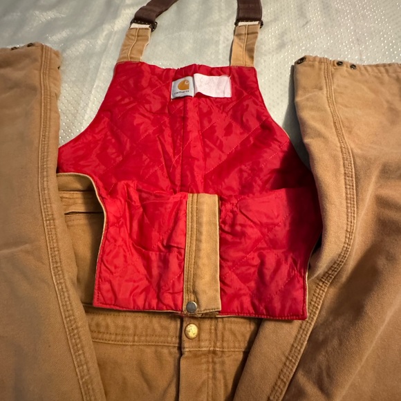 VTG Carhartt Duck Quilt Lined Double Knee Overall 36 x 29 - Picture 9 of 12